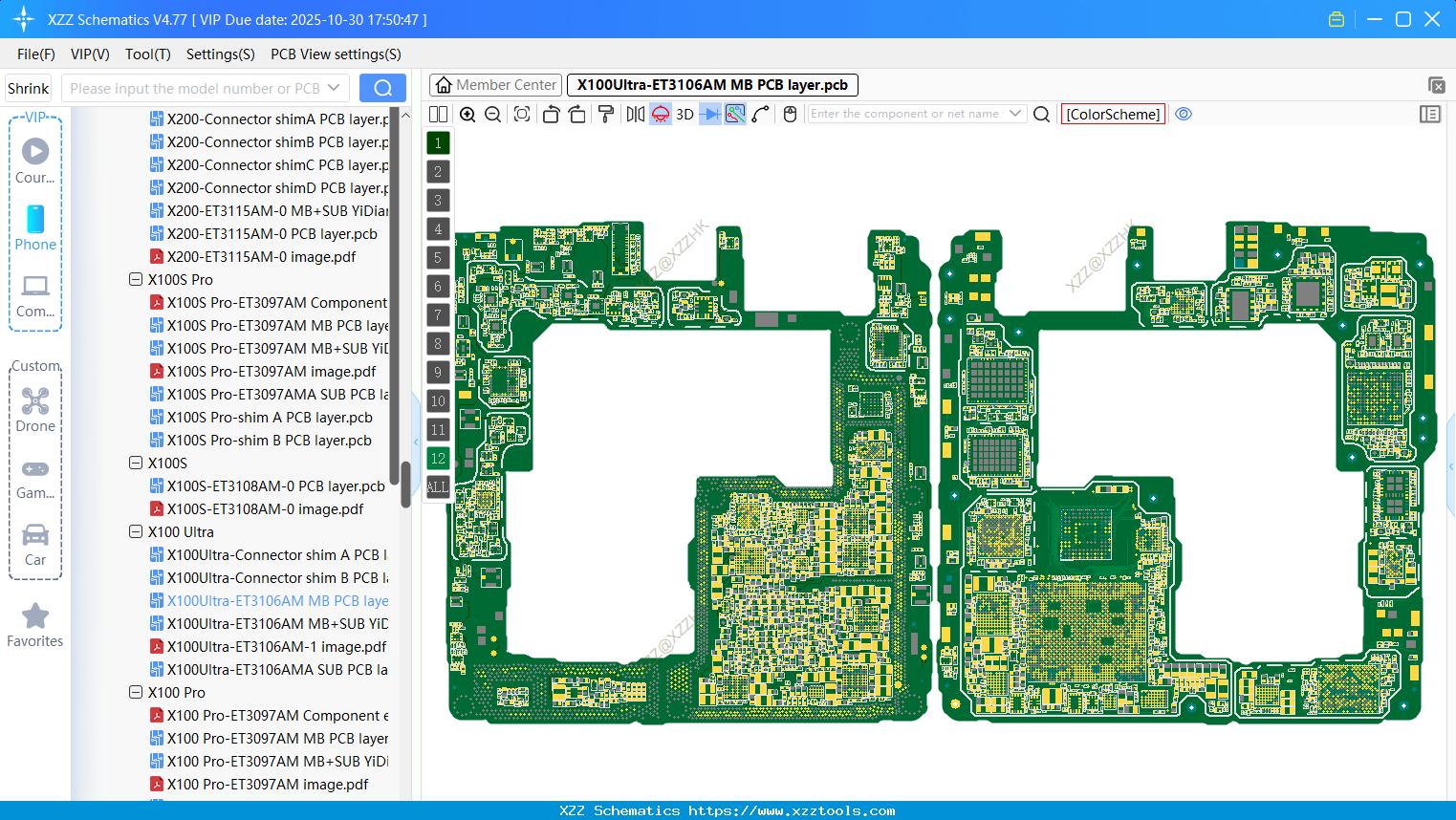 VIVO X100Ultra-ET3106AM MB PCB Layer